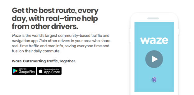 Waze is a traffic app that utilises crowdsourced intelligence to give a full and complete picture of traffic routes across the world. 